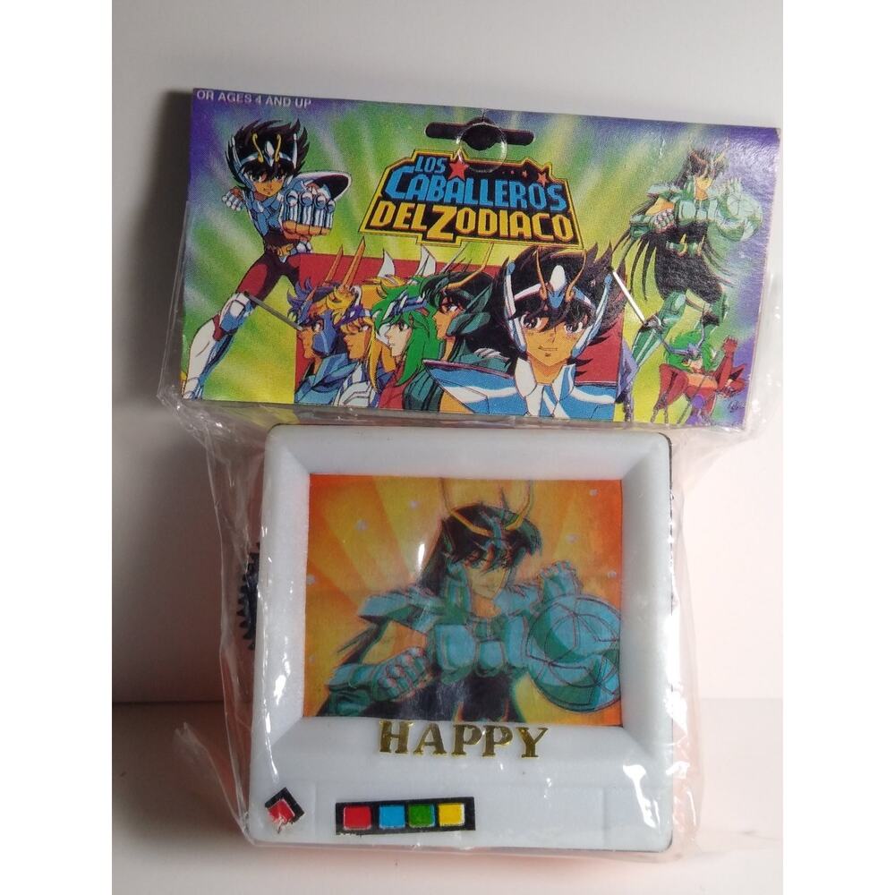 Vintage Los Caballeros del Zodiaco Handheld Viewer Toy Saint Seiya NEW Orange